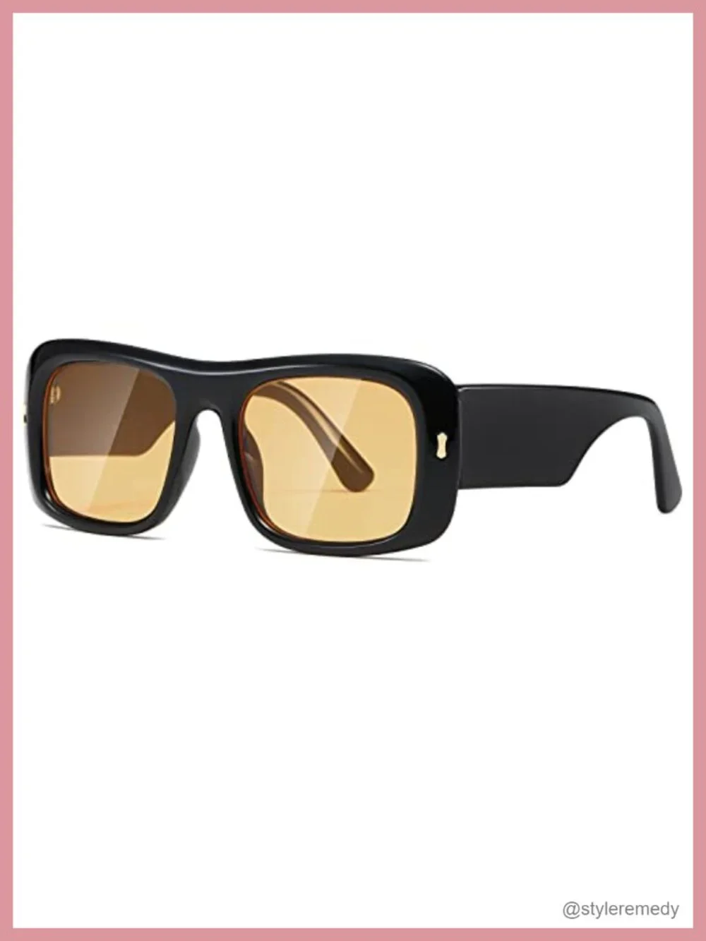 Y2K Oversized Square Sunglasses Thick Frame Lightweight